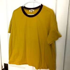 Oversized Mustard T-shirt